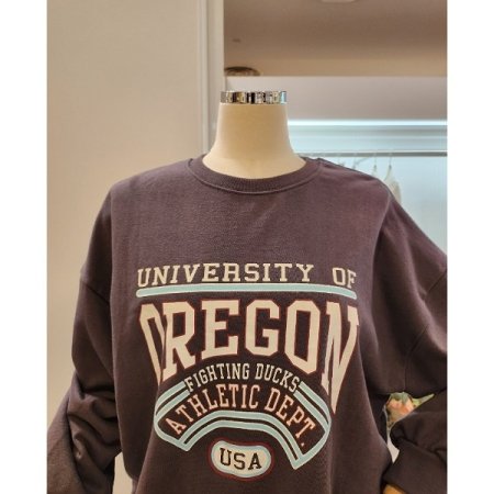 영문 프린트 루즈핏 맨투맨 티셔츠