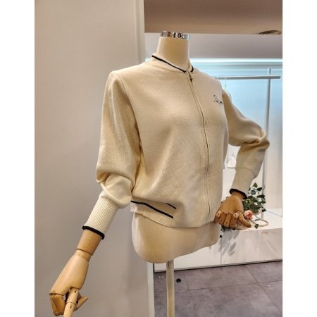 러브 자수 집업 가디건