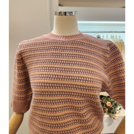 써클 라운드넥 니트