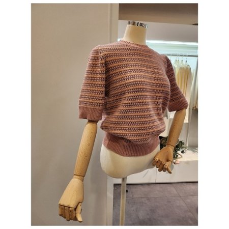 써클 라운드넥 니트