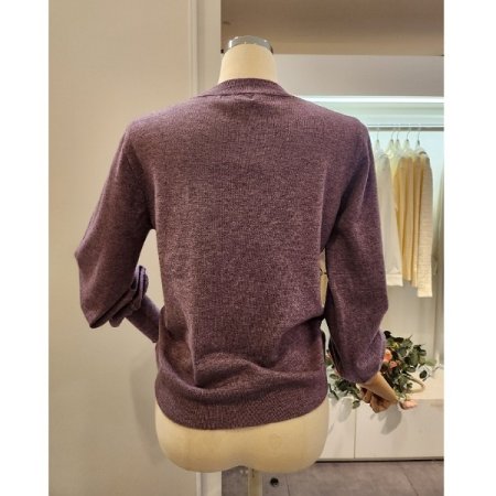 퍼프 소매 장식 니트