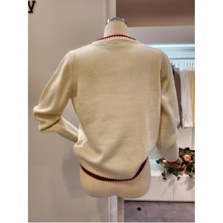 곰돌이 라운드넥 가디건