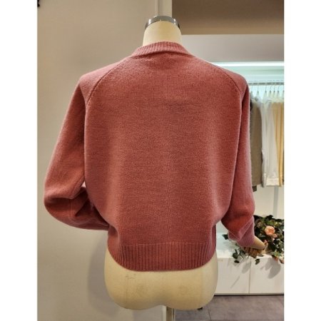 무지 집업 가디건