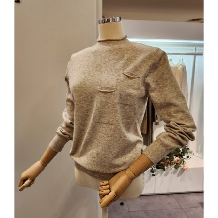 투포켓 기본핏 니트