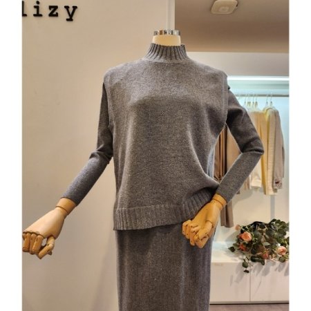 니트 조끼 스커트 쓰리피스 세트