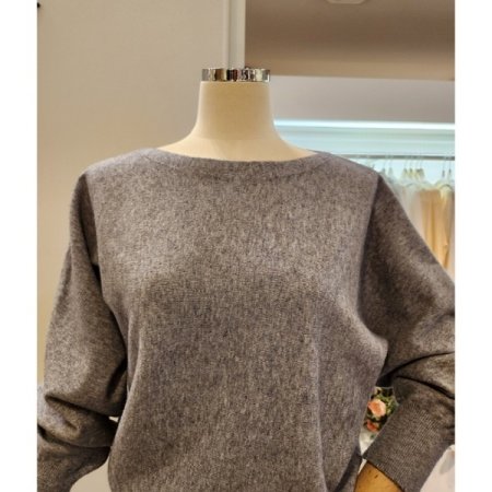 보트넥 가오리핏 니트