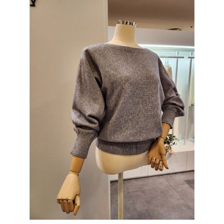 보트넥 가오리핏 니트