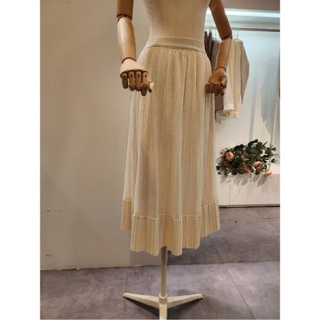 밴딩 플리츠 샤 스커트