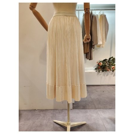 밴딩 플리츠 샤 스커트