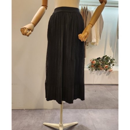 밴딩 플리츠 샤 스커트