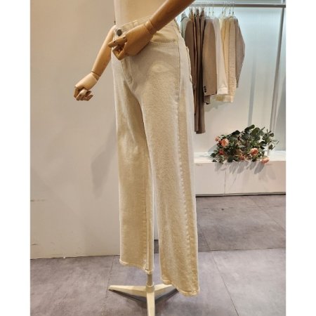 인 밴딩 일자 팬츠