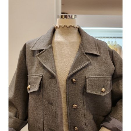 아웃포켓 카라 자켓