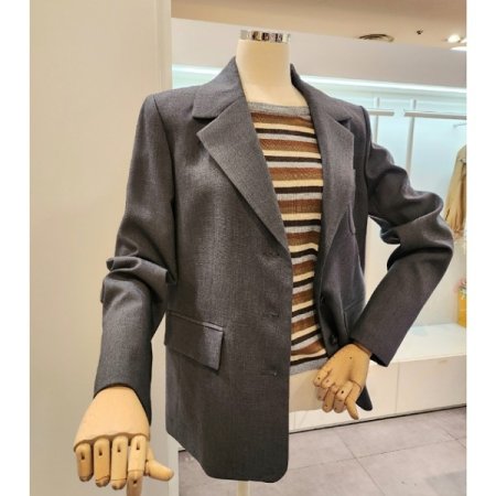 쓰리버튼 카라 자켓