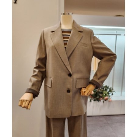 투버튼 카라 자켓