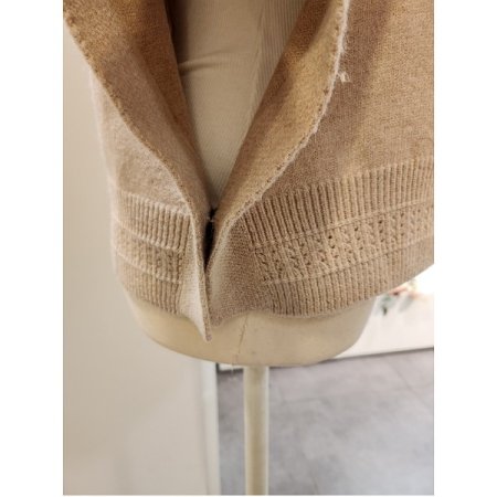 후드넥 루즈핏 니트 베스트