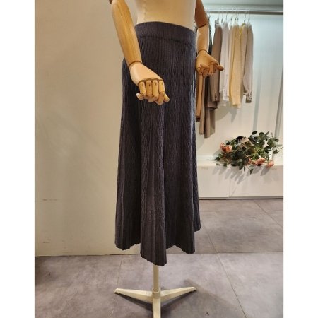 마름모 패턴 니트 스커트