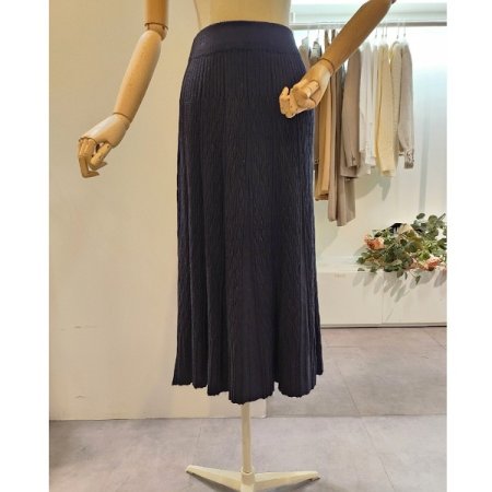 마름모 패턴 니트 스커트