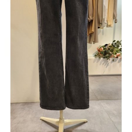 흑청 워싱 부츠컷 팬츠