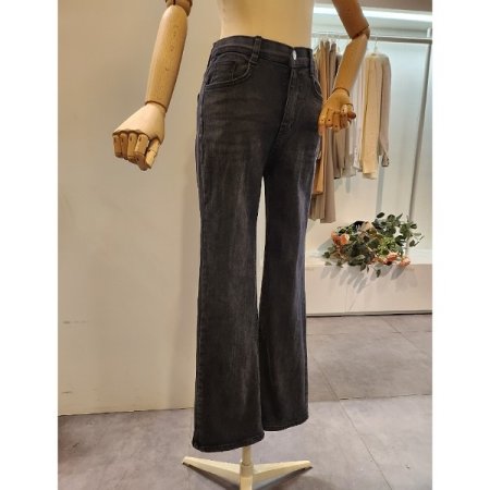 흑청 워싱 부츠컷 팬츠