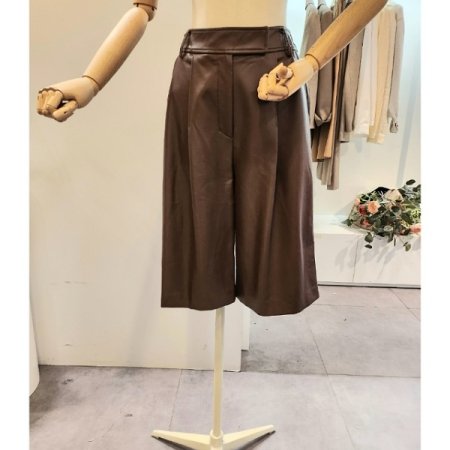 뒷밴딩 5부 레자 반바지