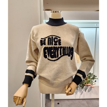 레터링 반목 니트