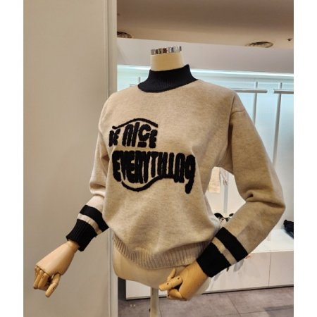 레터링 반목 니트