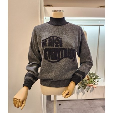 레터링 반목 니트