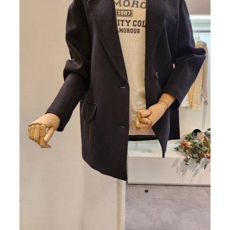 투버튼 하프 자켓