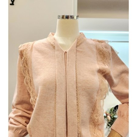 양 레이스 니트