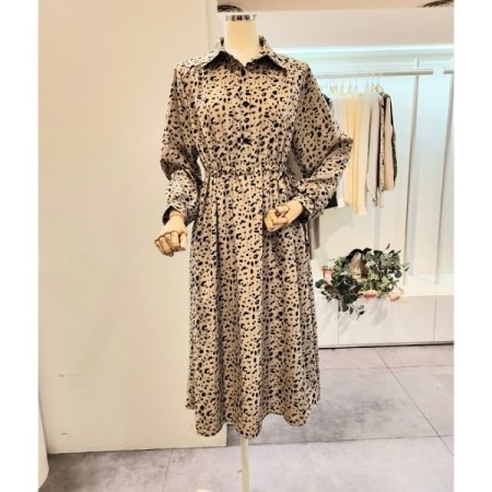 레오파드 스트링 원피스