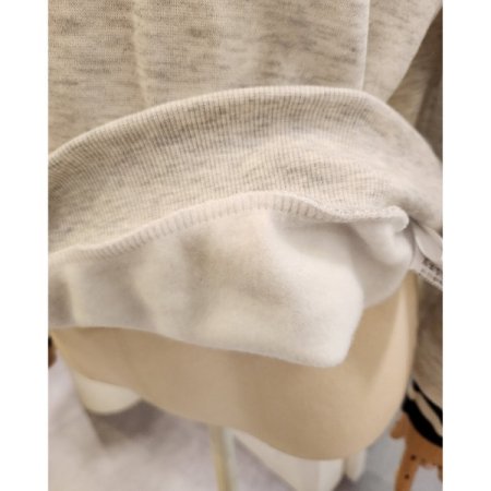 레터링 배색 기모 맨투맨티셔츠