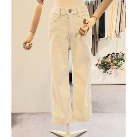 코듀로이 세미 일자 팬츠