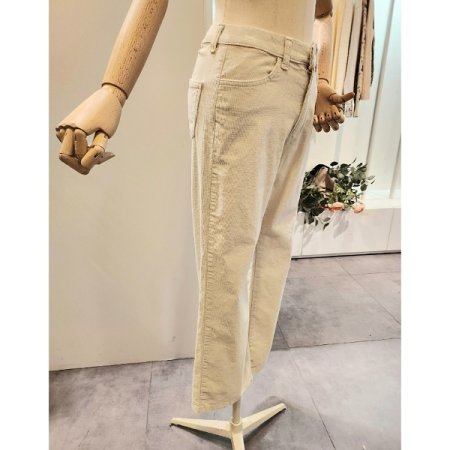 코듀로이 세미 일자 팬츠