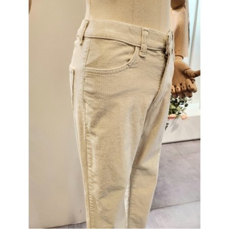 코듀로이 세미 일자 팬츠