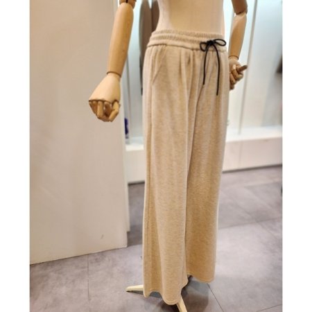 포켓 밴딩 와이드 팬츠