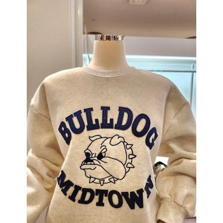 강아지 레터링 기모 맨투맨티셔츠