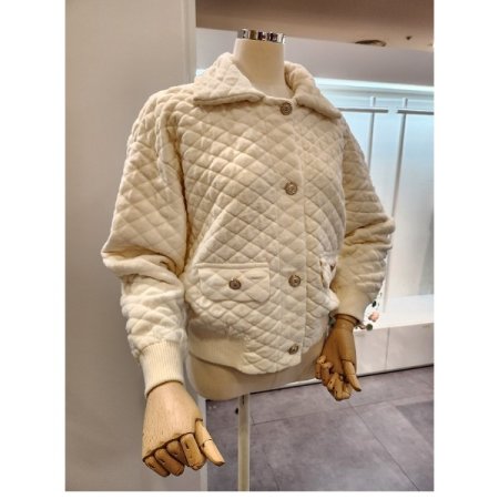 소프트 카라 점퍼형 가디건