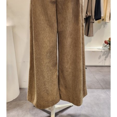 뒷밴딩 코듀로이 통 와이드팬츠