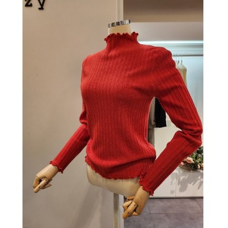 롤링 반목 심플 패턴 니트