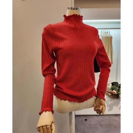 롤링 반목 심플 패턴 니트