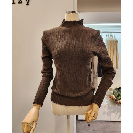 롤링 반목 심플 패턴 니트