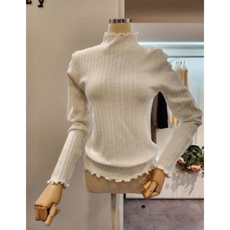 롤링 반목 심플 패턴 니트