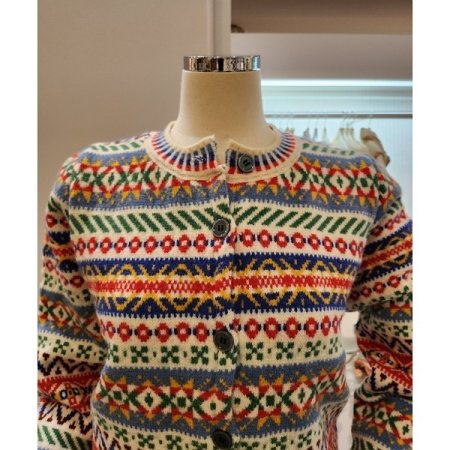 믹스컬러 패턴 가디건