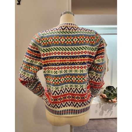 믹스컬러 패턴 가디건