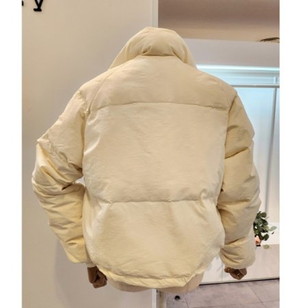 심플 포켓 덕다운 집업 점퍼