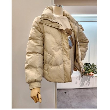 하이넥 덕 다운 집업점퍼