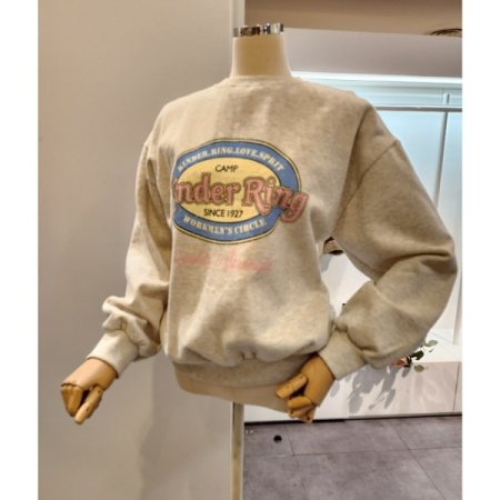 영문 레터링 기모 맨투맨티셔츠