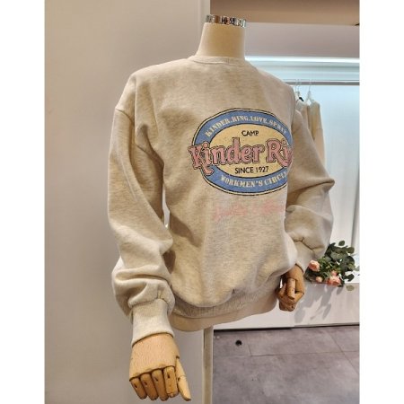 영문 레터링 기모 맨투맨티셔츠