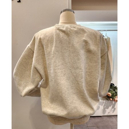 영문 레터링 기모 맨투맨티셔츠