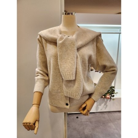 어깨 숄 가디건 세트